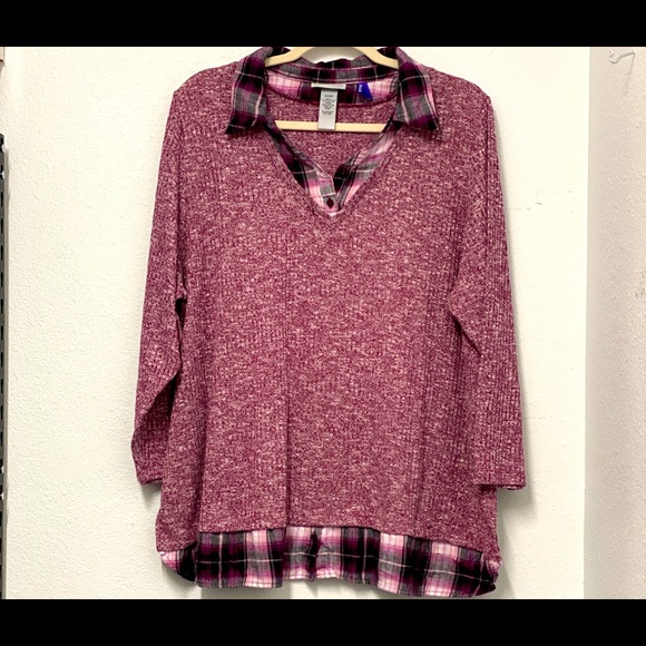 Catherines Sweaters - Catherine’s Plum Sweater 2XL WP